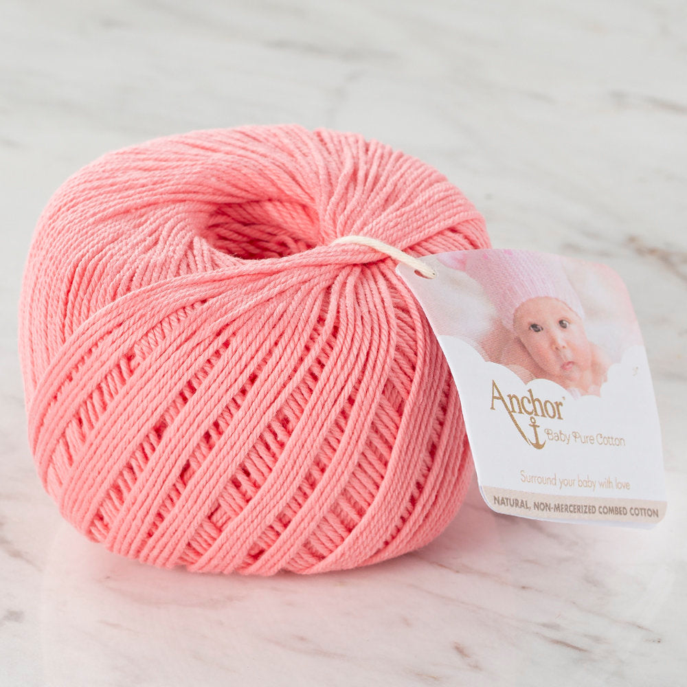 Anchor Baby Pure Cotton 4ply 50g Pembe El Örgü İpi - 4804000 - 00409